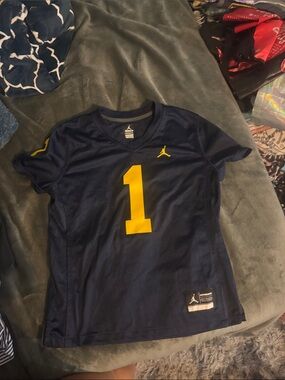 University of Michigan Jordan Football Jersey